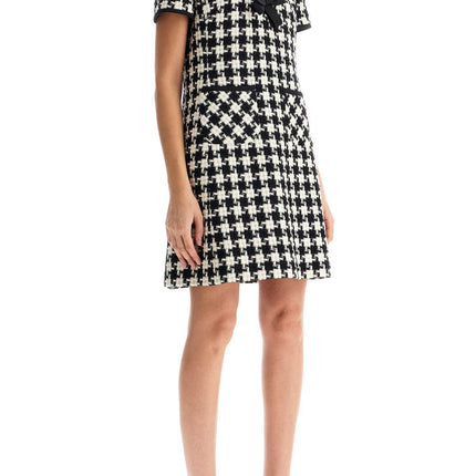 Valentino Garavani mini dress in damier light tweed