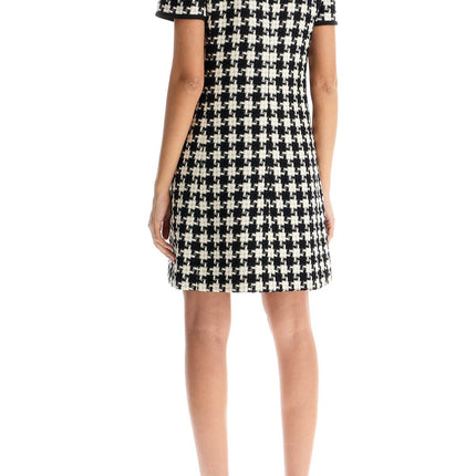 Valentino Garavani mini dress in damier light tweed