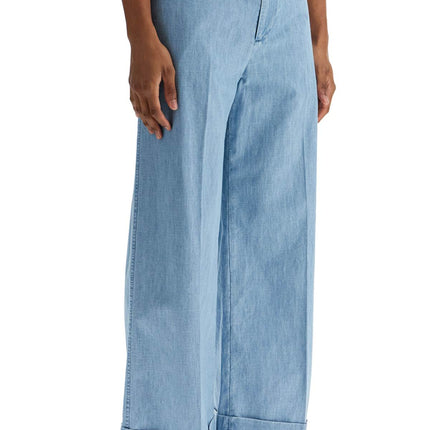 Valentino Garavani wide cropped fit denim pants