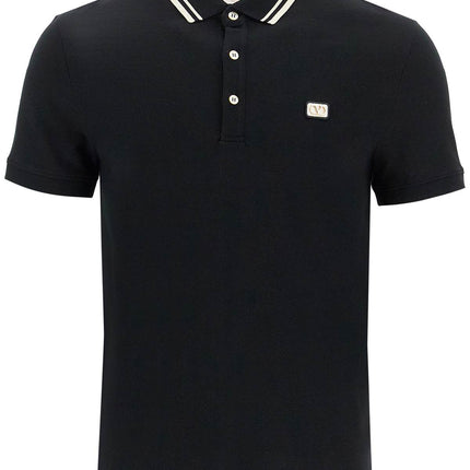 Valentino Garavani regular fit polo shirt with vlogo patch