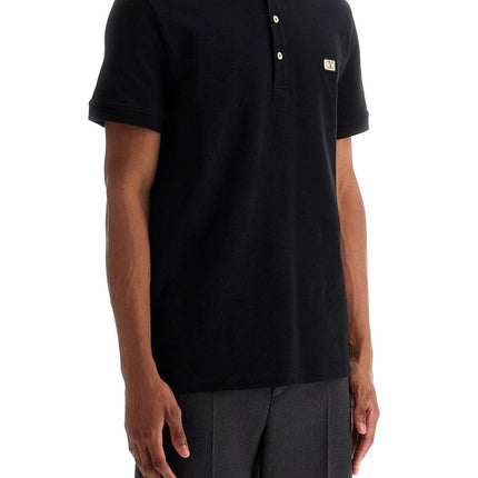 Valentino Garavani regular fit polo shirt with vlogo patch