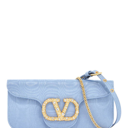 Valentino Garavani locò clutch in moire fabric