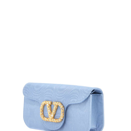 Valentino Garavani locò clutch in moire fabric