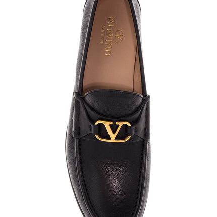 Valentino Garavani vlogo signature leather moccas