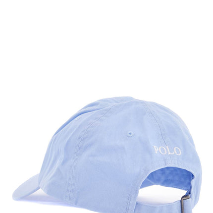 Polo Ralph Lauren light blue cotton hat with horse logo