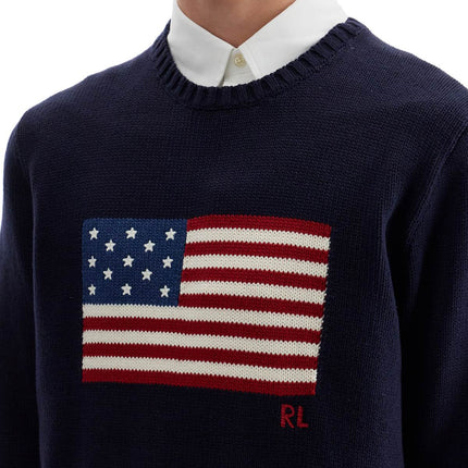 Polo Ralph Lauren sweater with american flag