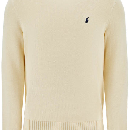 Polo Ralph Lauren cream cotton sweater with embroidered logo