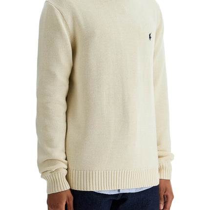 Polo Ralph Lauren cream cotton sweater with embroidered logo