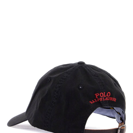 Polo Ralph Lauren black cotton cap with logo embroidery