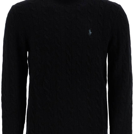 Polo Ralph Lauren cable-knit wool and cashmere turt