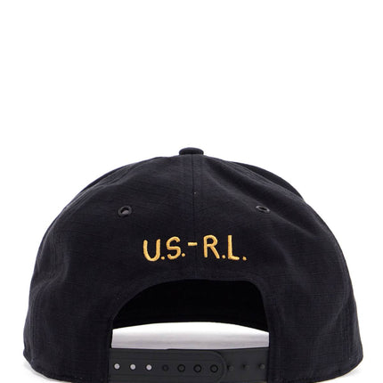 Polo Ralph Lauren black cotton cap with embroidered patch and adjustable closure