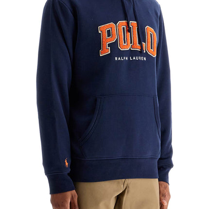 Polo Ralph Lauren blue cotton and polyester hoodie with embroidered logo