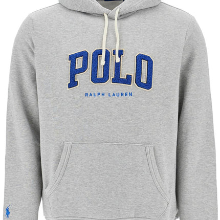 Polo Ralph Lauren men's gray cotton zip hoodie with polo logo