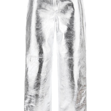 Interior sterling pants in laminated leather