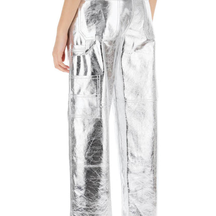 Interior sterling pants in laminated leather