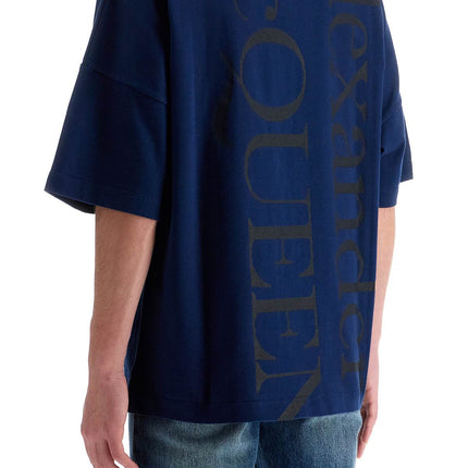 Alexander Mcqueen oversized logo t