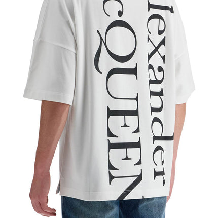 Alexander Mcqueen oversized logo t