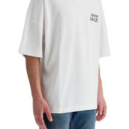 Alexander Mcqueen oversized logo t