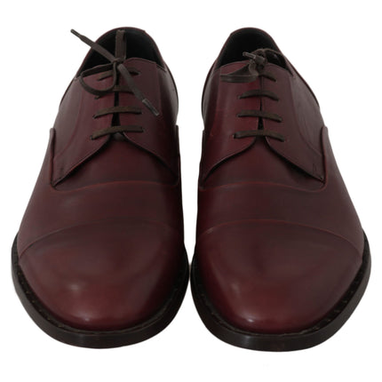 Elegant Bordeaux Leather Dress Shoes