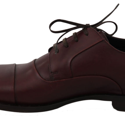 Elegant Bordeaux Leather Dress Shoes