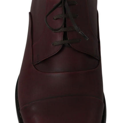 Elegant Bordeaux Leather Dress Shoes