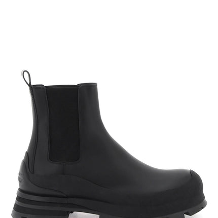 Alexander Mcqueen leather chelsea ankle boots