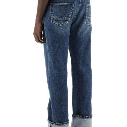 Alexander Mcqueen straight fit jeans in selvedge denim