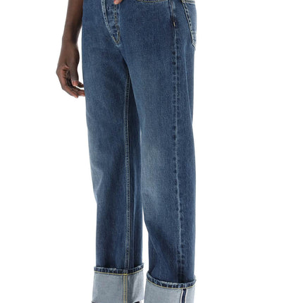 Alexander Mcqueen straight fit jeans in selvedge denim