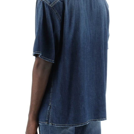 Alexander Mcqueen organic denim short sleeve shirt