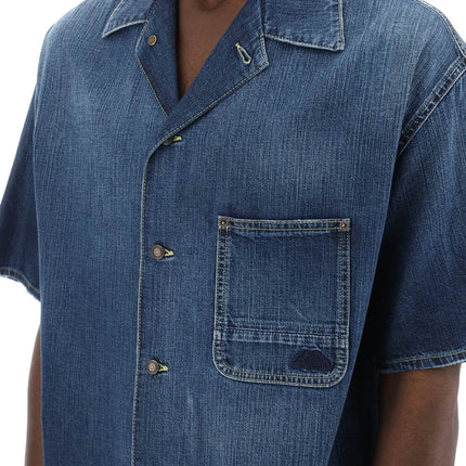 Alexander Mcqueen organic denim short sleeve shirt