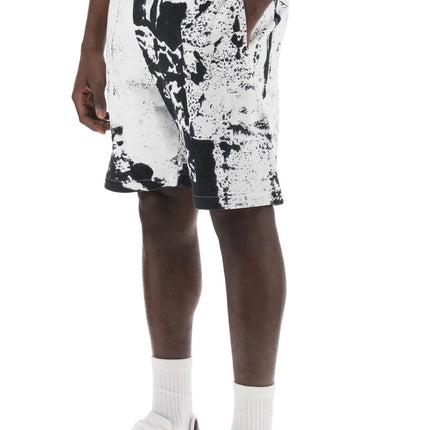 Alexander Mcqueen fold print sweat shorts