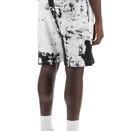 Alexander Mcqueen fold print sweat shorts