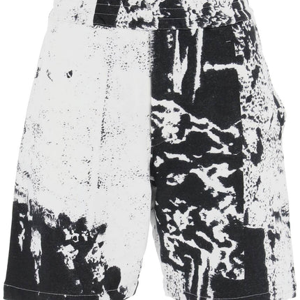 Alexander Mcqueen fold print sweat shorts