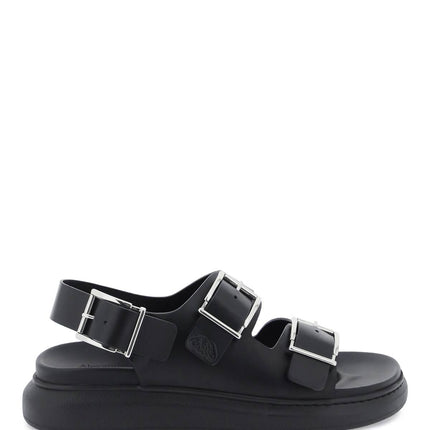 Alexander Mcqueen leather sandals with maxi buckles