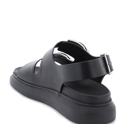 Alexander Mcqueen leather sandals with maxi buckles