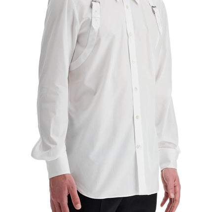 Alexander Mcqueen poplin harness shirt for men