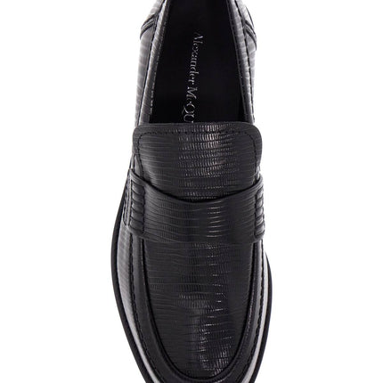 Alexander Mcqueen leather jupiter loafers for