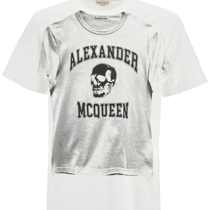 Alexander Mcqueen printed compact cotton t-shirt