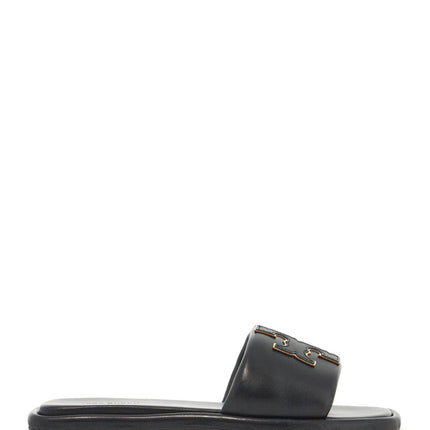 Tory Burch double t leather slides