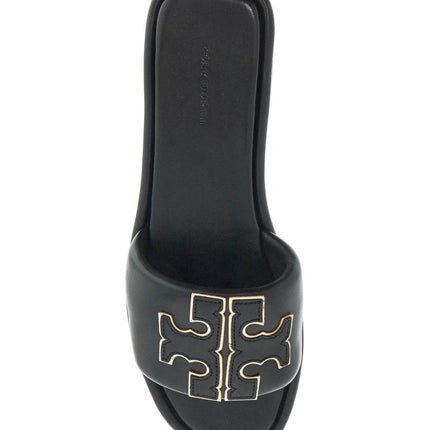 Tory Burch double t leather slides