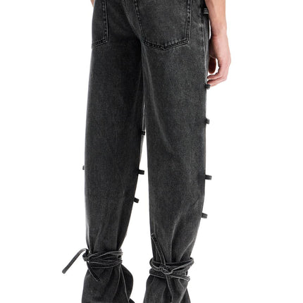 Alexander Mcqueen baggy jeans with knotted detail