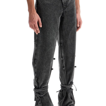 Alexander Mcqueen baggy jeans with knotted detail