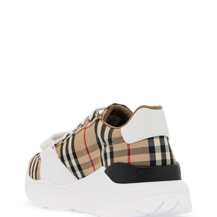 Burberry check fabric sneakers