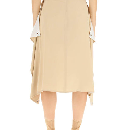 Burberry 'thea' silk midi skirt