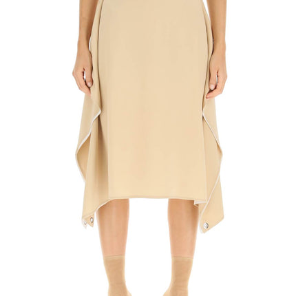 Burberry 'thea' silk midi skirt