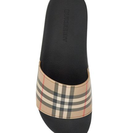 Burberry tartan slides