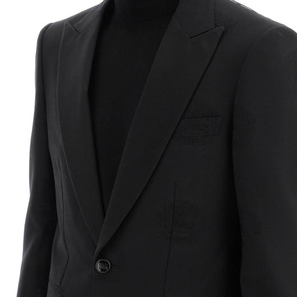 Burberry tuxedo jacket with jacquard details