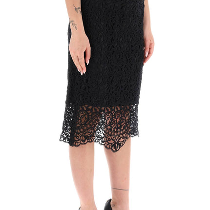 Burberry macrame lace pencil skirt