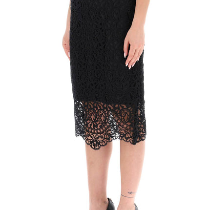 Burberry macrame lace pencil skirt