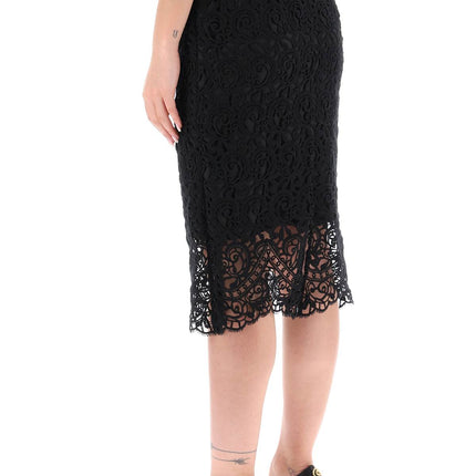 Burberry macrame lace pencil skirt